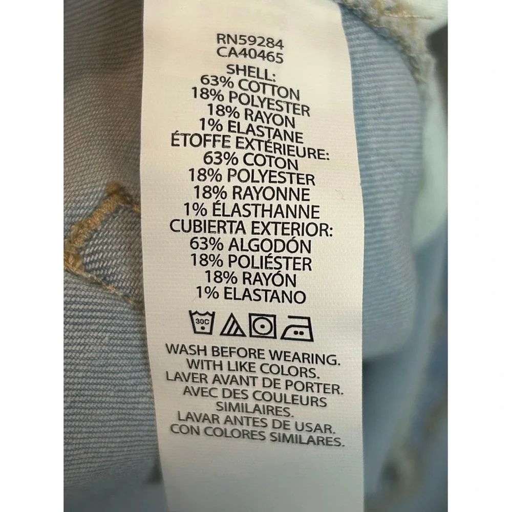 The Children's Place Girls Skimmer Pant Court Light Blue‎ Wash Shorts Size 12